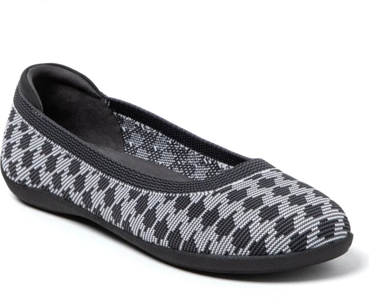 Dearfoams Women's Misty Ballet Flat Lightweight Slip Ons