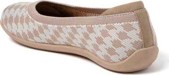 Dearfoams Women's Misty Ballet Flat Lightweight Slip Ons - Pink Size - Image 8