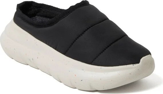 Dearfoams Women's Ontario Slip-On Clog With Regnr - Black Size