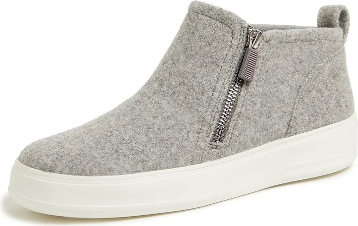 Dearfoams Women's Original Comfort Val Side Zip Wedge Sneaker