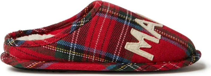 Dearfoams Women's Plaid Mama Bear Mom Clog House Slipper - Image 3