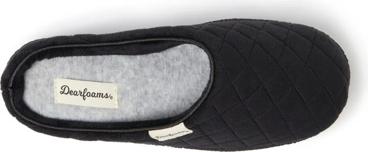 Dearfoams Women's Quilted Velour Clog House Slipper - Image 4