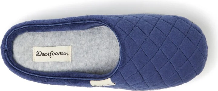 Dearfoams Women's Quilted Velour Clog House Slipper - Image 11