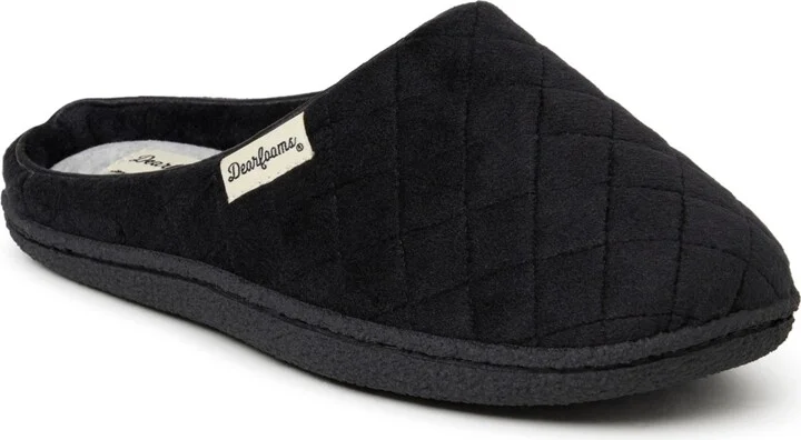 Dearfoams Women's Quilted Velour Clog House Slipper
