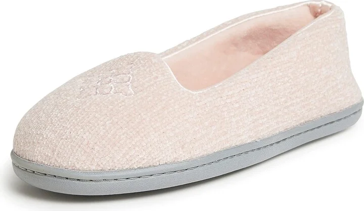 Dearfoams Women's Rebecca Lightweight Cozy Memory Foam Closed Back Slipper with Wide Widths