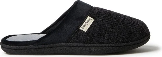 Dearfoams Womens Samantha Chenille Scuff House Slipper - Sleet Size XL - Image 3