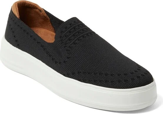 Dearfoams Women's Sophie Slip-On Sneaker - Latte Size