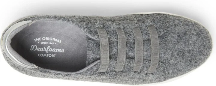 Dearfoams Women's Sport Foam Elastic Lace Slip-On Sneaker - Image 3