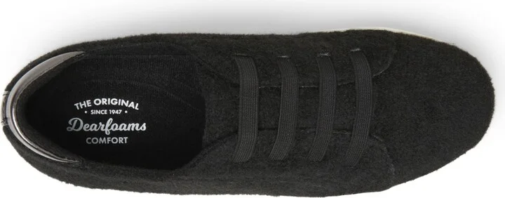 Dearfoams Women's Sport Foam Elastic Lace Slip-On Sneaker - Image 8