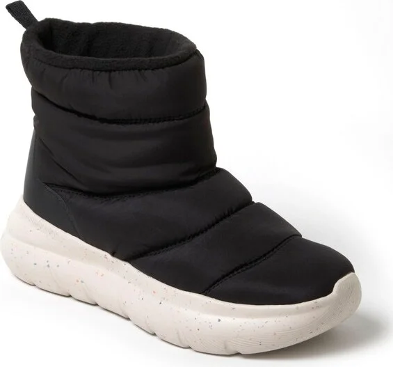 Dearfoams Women's Texoma Bootie With Regnr8 - Black Size