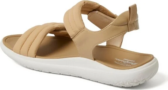 Dearfoams Women's Thea Quarter Strap Sandal - Khaki Size - Image 2
