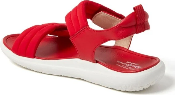 Dearfoams Women's Thea Quarter Strap Sandal - Khaki Size - Image 5