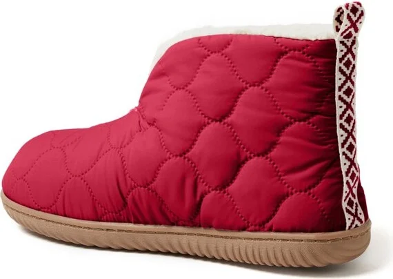 Dearfoams Women's Warm Up Bootie House Shoe Boot Slipper - Black Size XL - Image 4