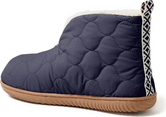 Dearfoams Women's Warm Up Bootie House Shoe Boot Slipper - Black Size XL - Image 5