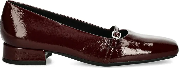 Debbi buckle-detail square-toe ballet flats