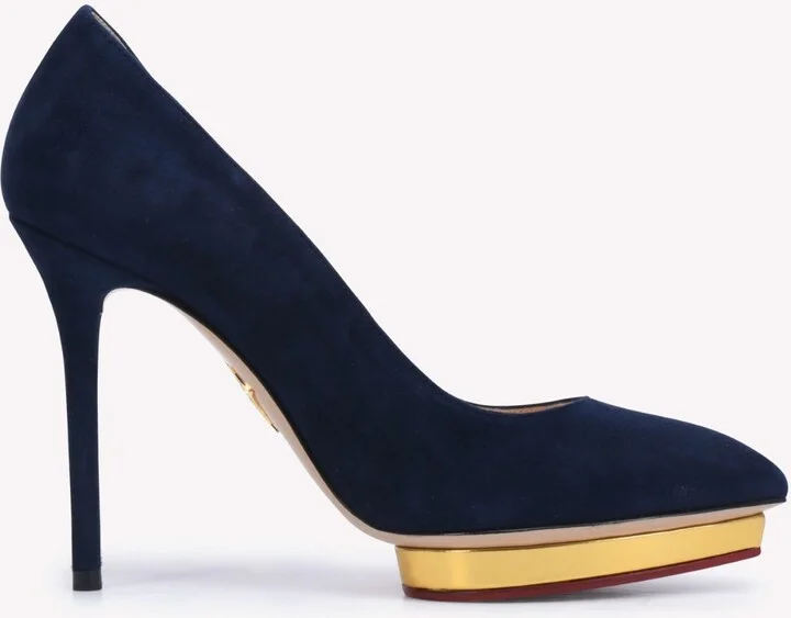Debbie 110 Suede Pointed Pumps