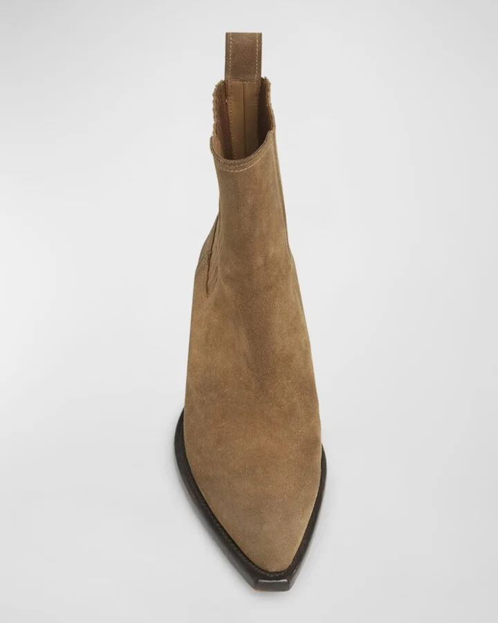Debbie Beatles Suede Ankle Boots - Image 3