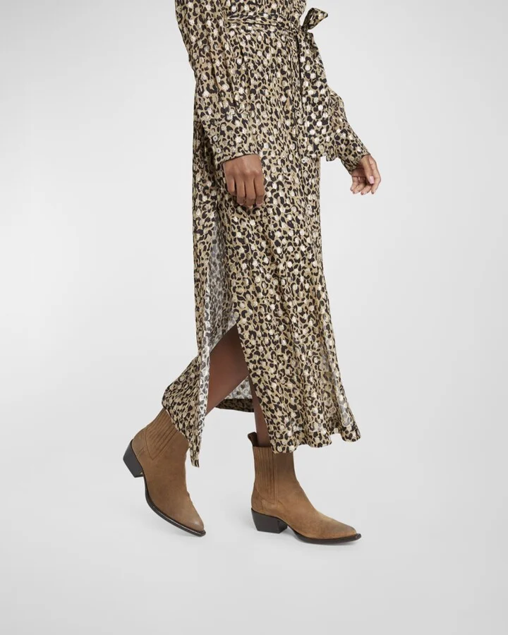 Debbie Beatles Suede Ankle Boots - Image 4