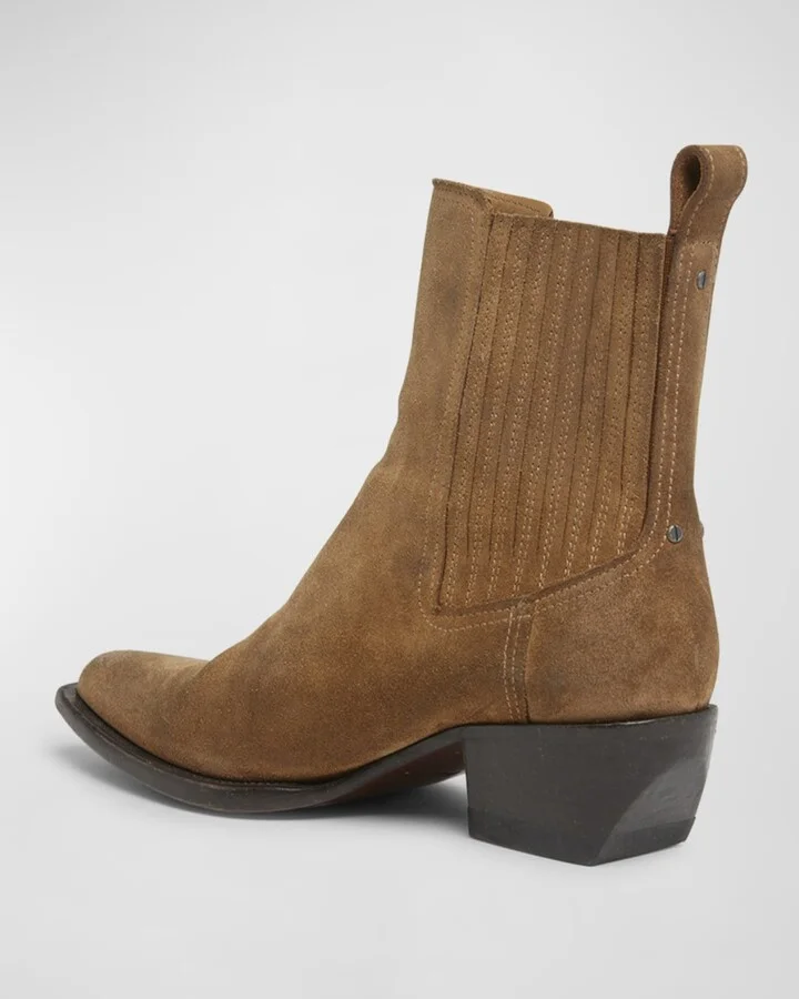 Debbie Beatles Suede Ankle Boots - Image 5