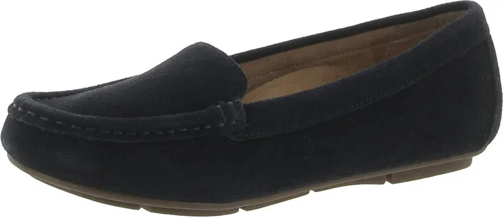 Debbie Womens Leather Slip On Moccasins