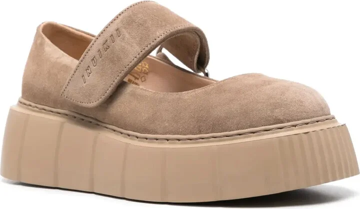 Debossed-Logo Ballet Flatforms - Image 2