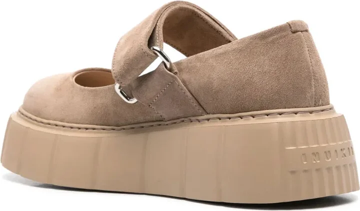 Debossed-Logo Ballet Flatforms - Image 3