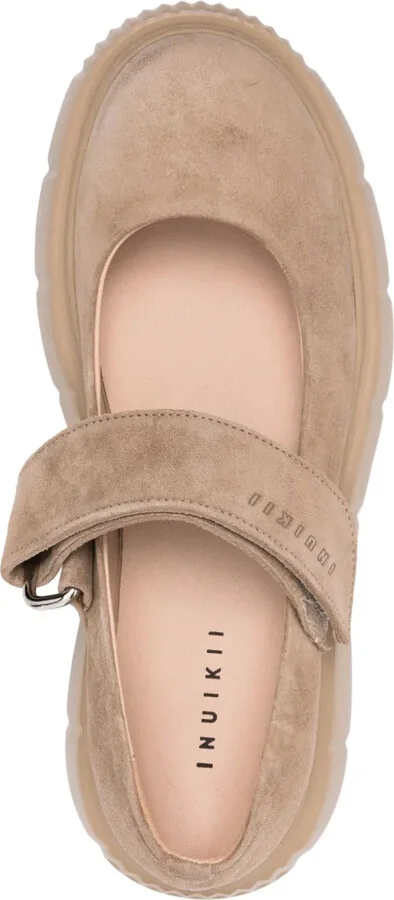 Debossed-Logo Ballet Flatforms - Image 4