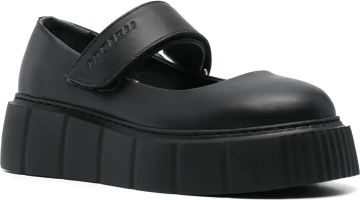 Debossed-Logo Ballet Flatforms - Image 2