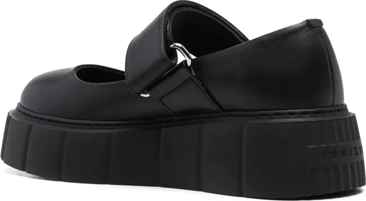 Debossed-Logo Ballet Flatforms - Image 3