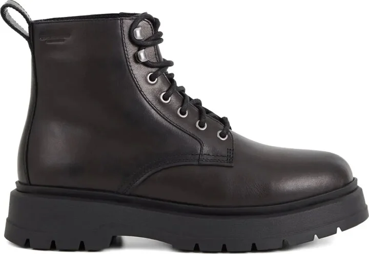 Debossed-Logo Boots