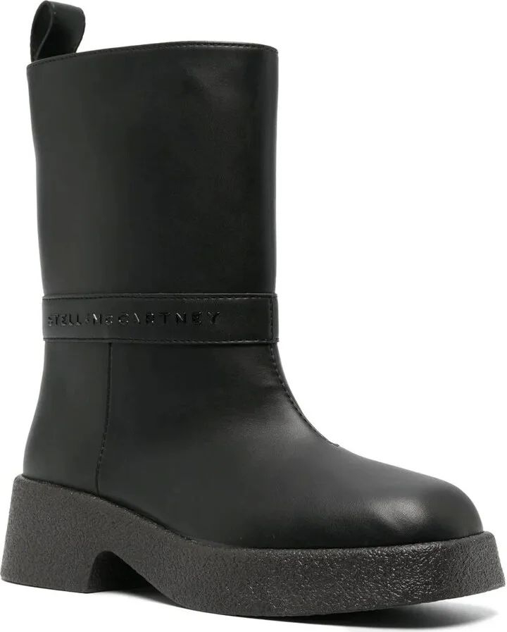 Debossed-Logo Detail Boots - Image 2