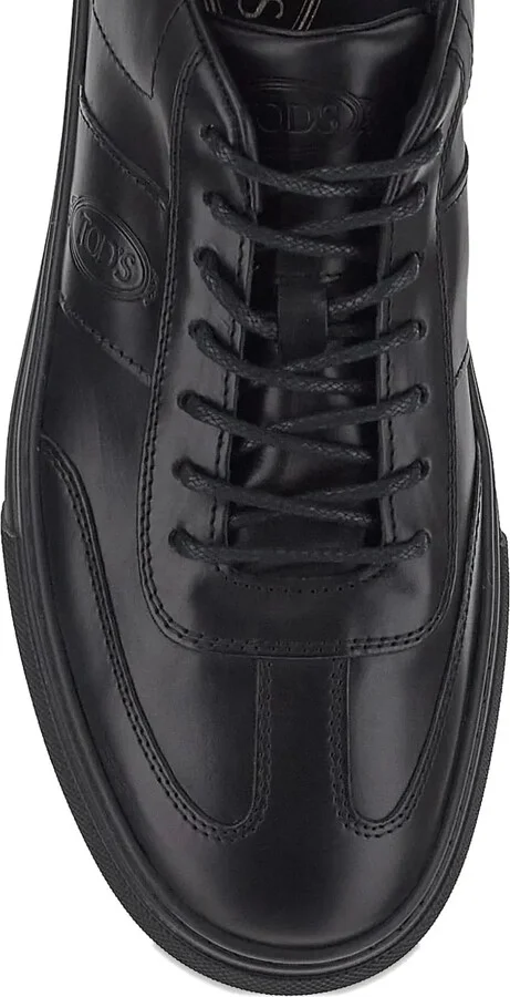 Debossed-Logo Lace-Up Sneakers - Image 4