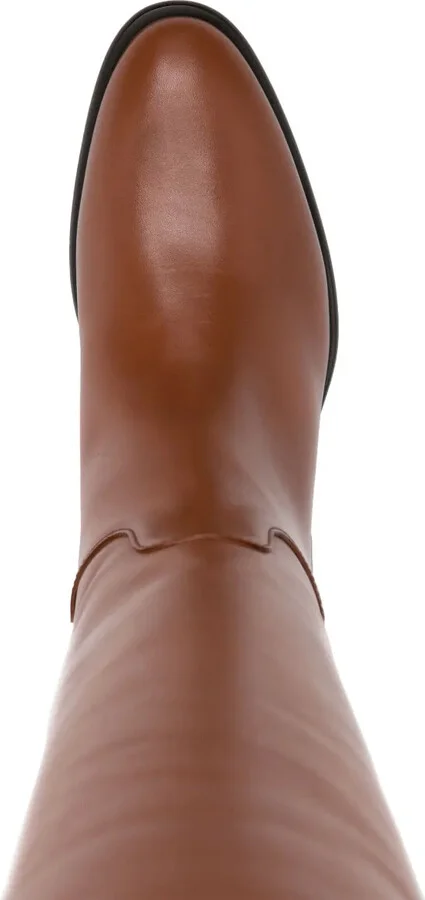 Debossed-Logo Leather Boots - Image 4
