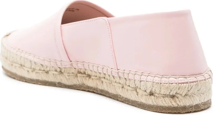 Debossed-Logo Leather Espadrilles - Image 3