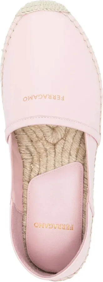 Debossed-Logo Leather Espadrilles - Image 4