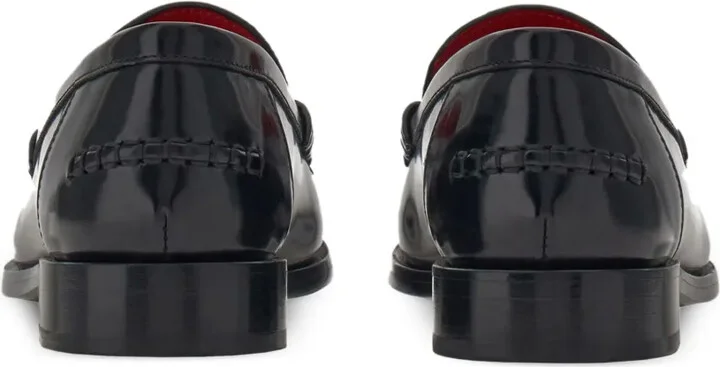 Debossed-Logo Leather Loafers - Image 3
