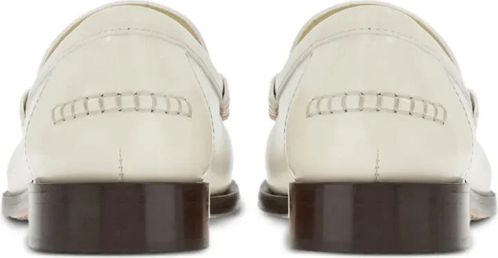 Debossed-Logo Leather Loafers - Image 3