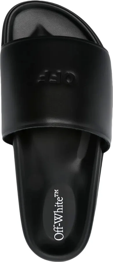Debossed-Logo Leather Sandals - Image 4