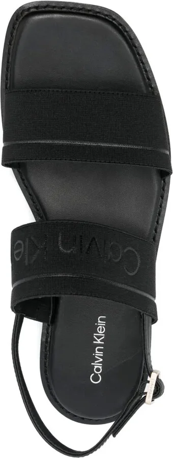 Debossed-Logo Leather Sandals - Image 4