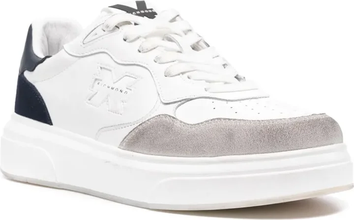 Debossed Logo Leather Sneakers - Image 2