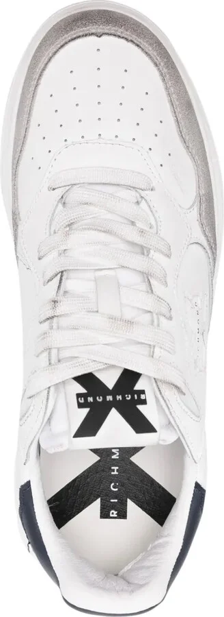 Debossed Logo Leather Sneakers - Image 4