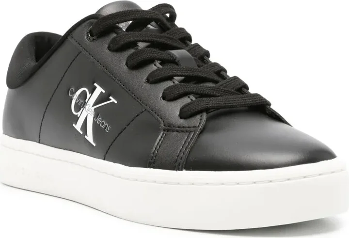 Debossed-Logo Leather Sneakers - Image 2