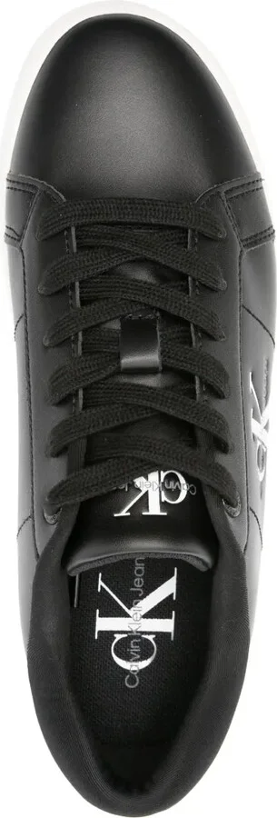 Debossed-Logo Leather Sneakers - Image 4