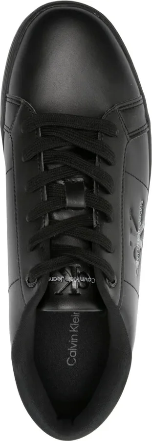 Debossed-Logo Leather Sneakers - Image 4