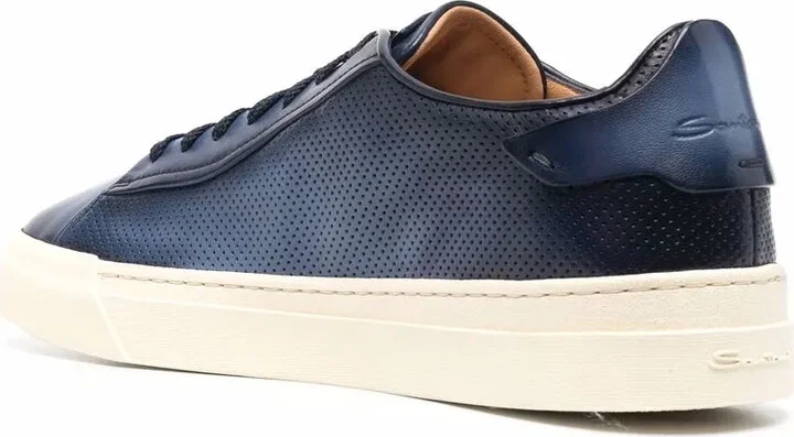 Debossed-Logo Leather Sneakers - Image 3