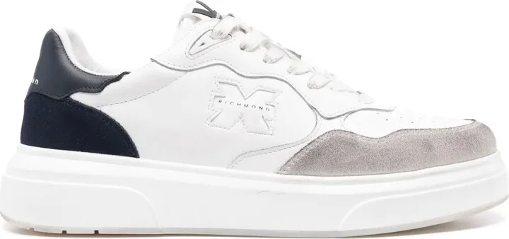 Debossed Logo Leather Sneakers