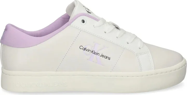 Debossed-Logo Leather Sneakers