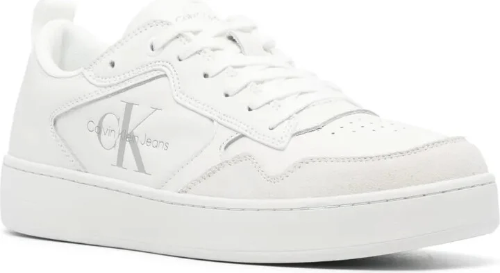 Debossed-Logo Leather Trainers - Image 2
