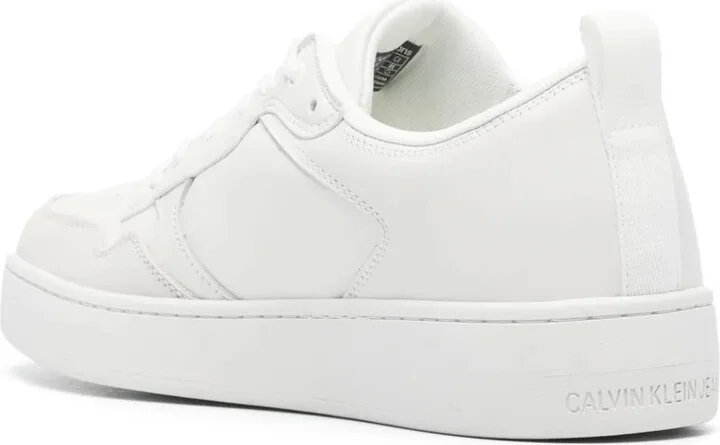 Debossed-Logo Leather Trainers - Image 3