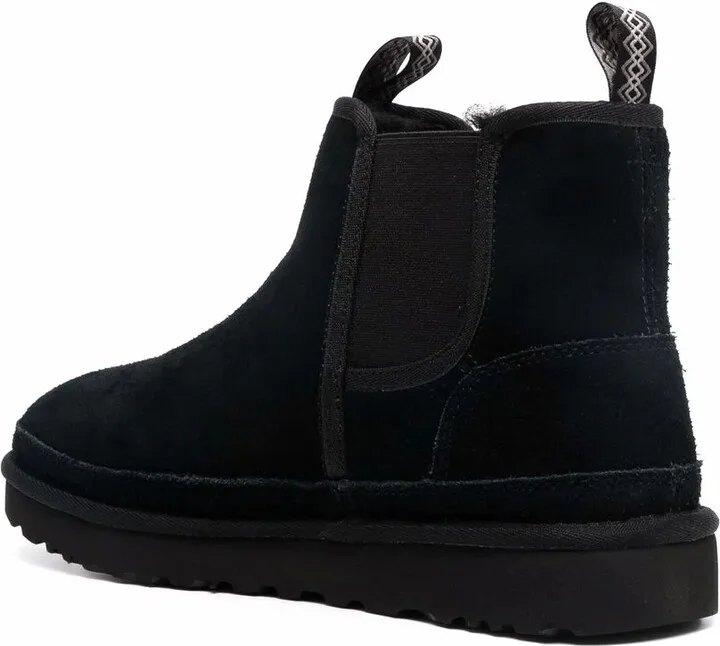Debossed-Logo Shearling Ankle Boots - Image 3